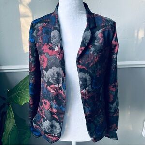 Silence + Noise Floral Blazer - Pink, Blue, Gray